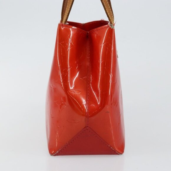 LOUIS VUITTON Monogram Vernis Reade PM Hand Bag Red Rouge - Picture 5 of 15